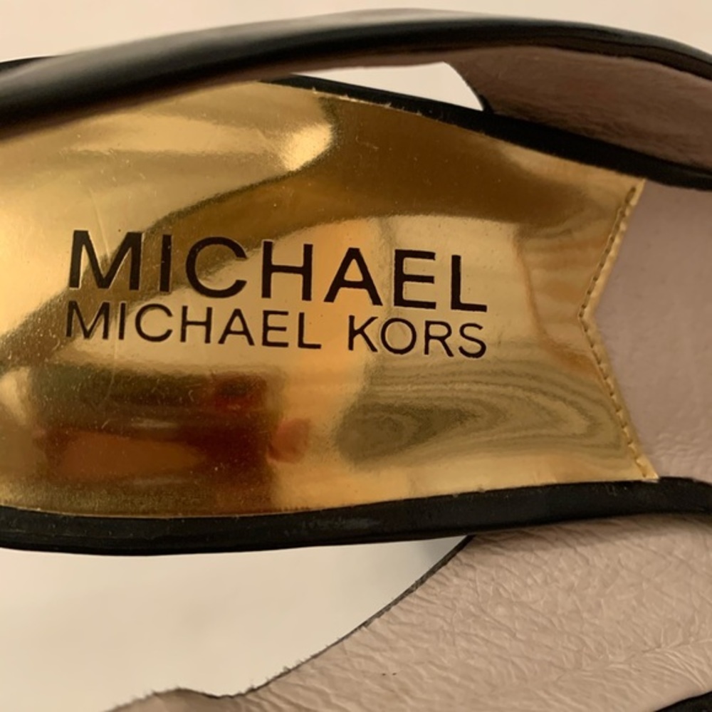 Michael Kors Navy Blue Wedge Shoes - Picture 5 of 8
